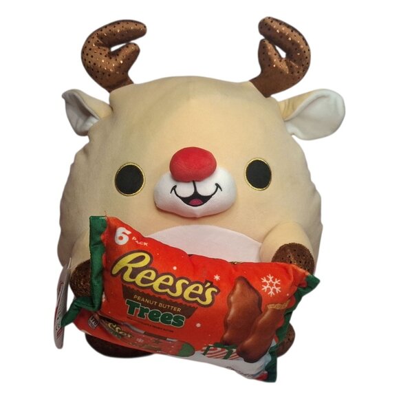 Zuru Other - ZURU Snackles Rudi Reindeer 14" Plush w/ Reese's Peanut Butter Trees Christmas